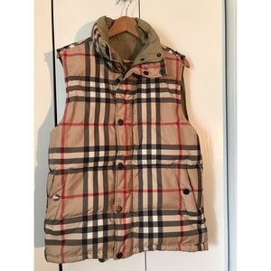 Reversible Burberry Puffer Vest - Size S